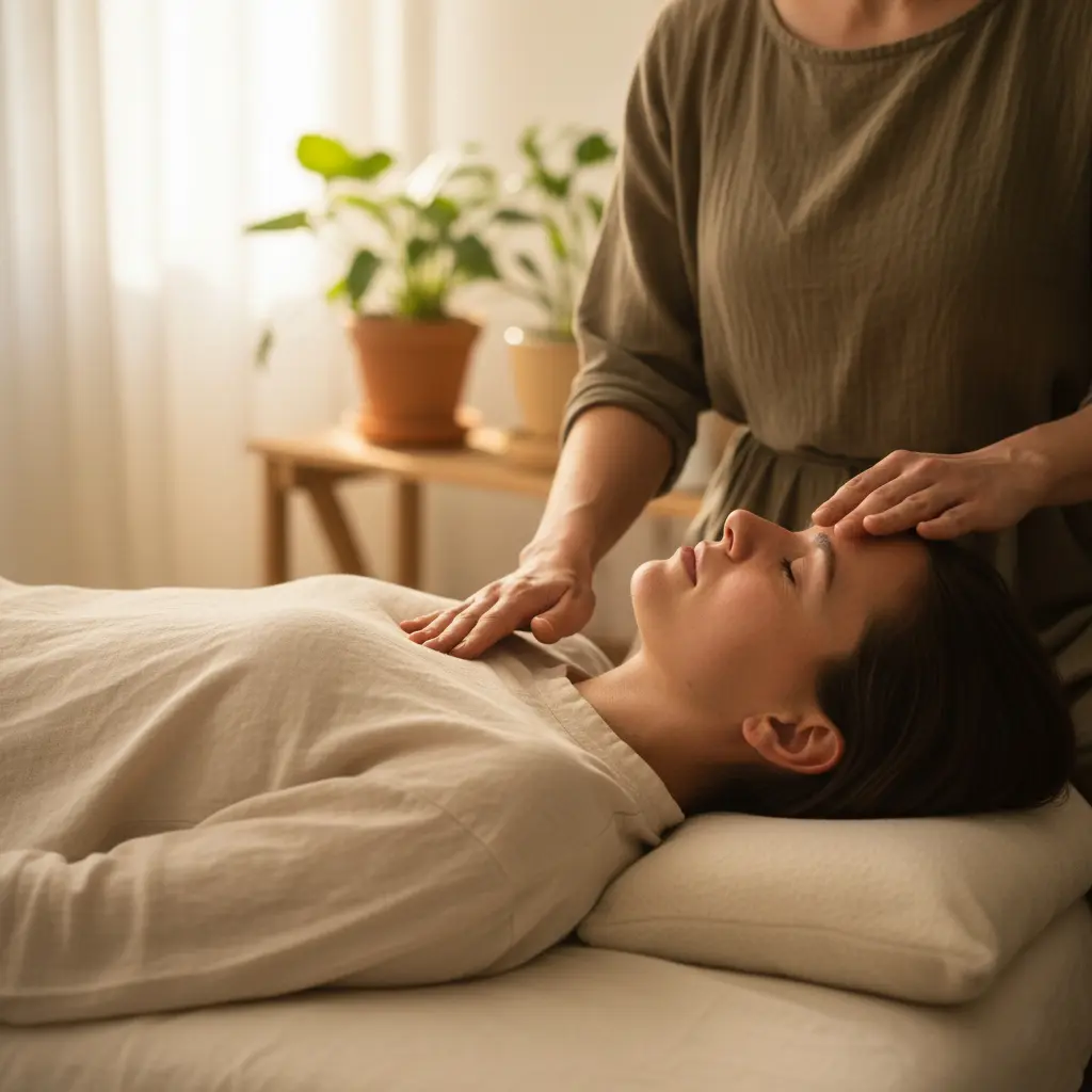 Calming massage treatment for anxiety, stress and grief